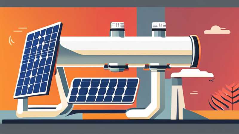 How to install the exhaust pipe of solar energy