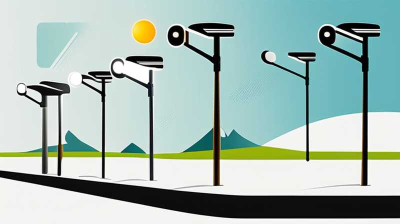 What types of solar street lights are there?