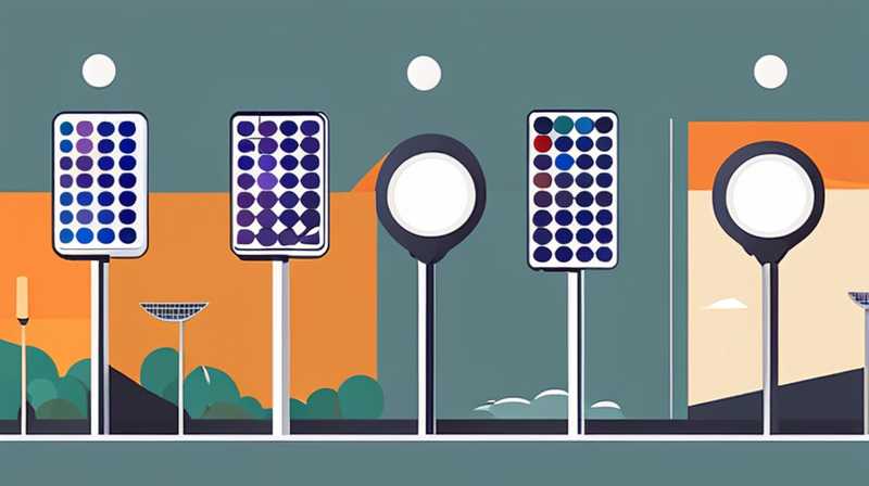 How to disassemble the solar panel of a round street light
