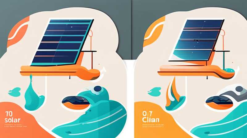 How to clean solar deposits