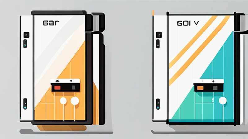 How to connect a 60v solar charging panel