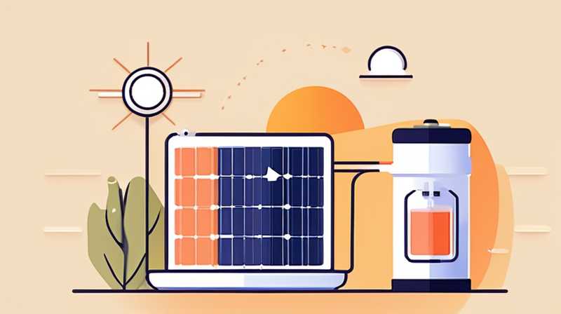 How to connect the battery to the solar light