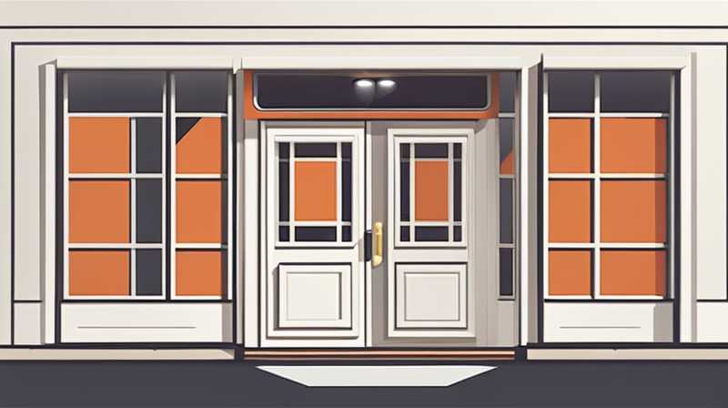 How to install solar light circuit on the door