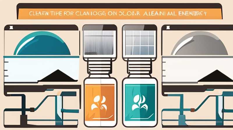 How to clean the alkali in solar energy