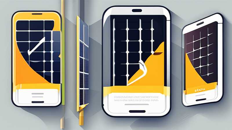 How to install solar charging on mobile phone