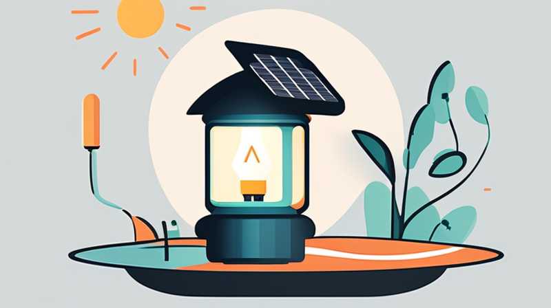 How to change the bulb of a home solar lamp