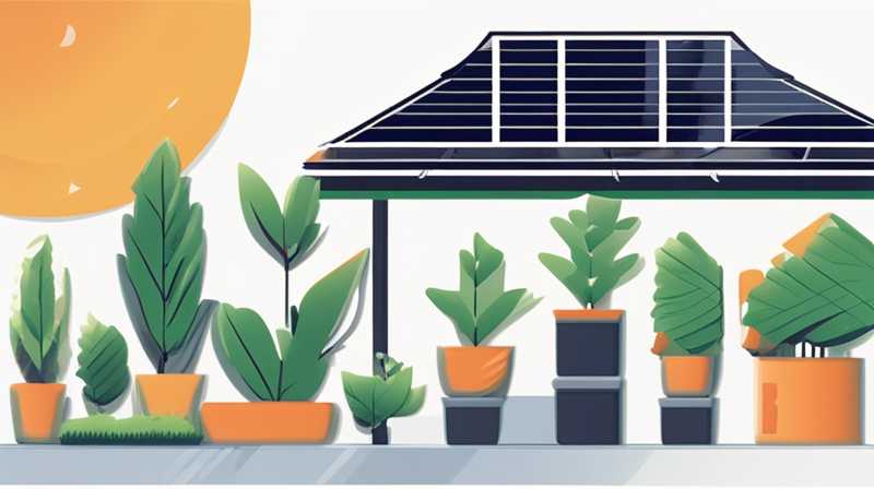 How to deal with solar energy in roof garden
