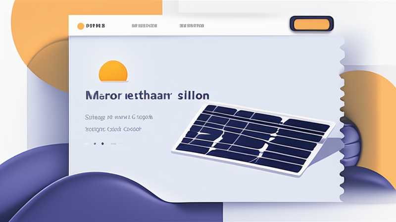 How much silicon is in a solar panel?