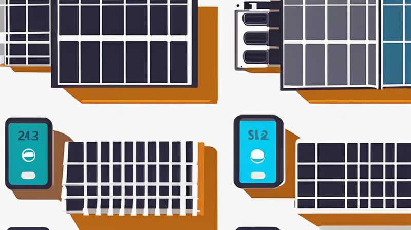 Which solar power system has a larger working current?