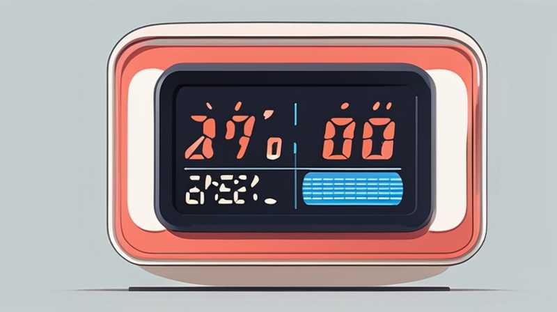What does a solar display alarm clock mean?