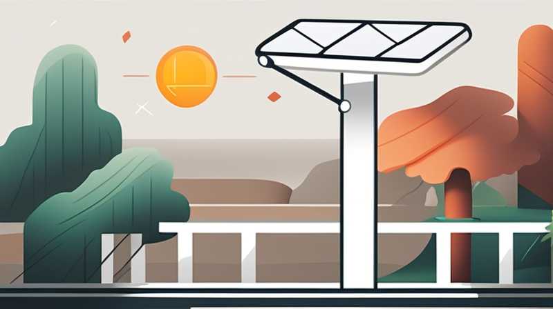 How to install solar lights on small railings