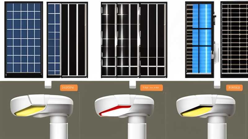 How many watts is the voltage of solar led lighting street lamps