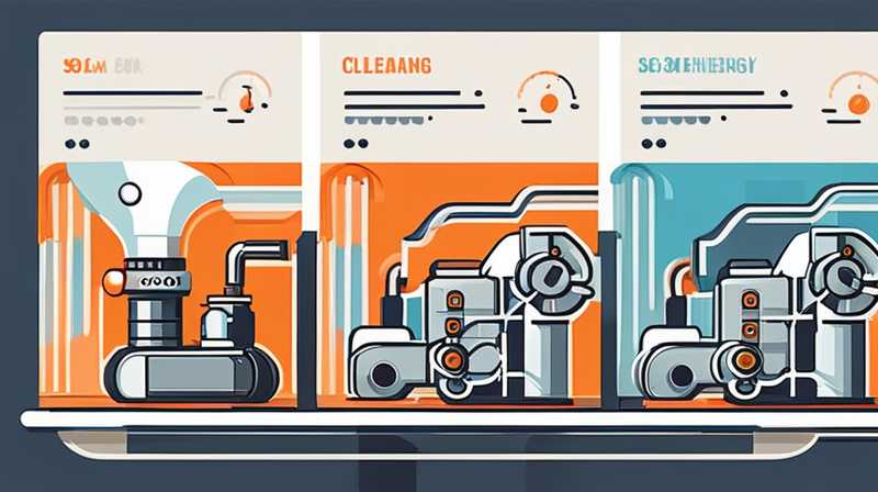 How to clean a steam engine using solar energy