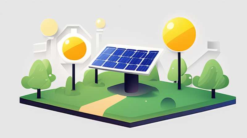 How to convert outdoor lights into solar cells