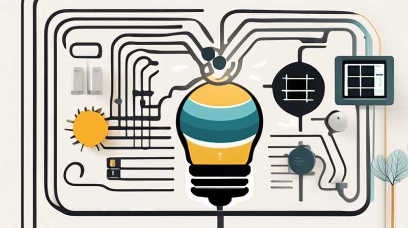 How to connect a light bulb to solar energy