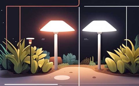 Where is the battery of solar garden light located?