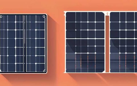 Which side of the solar photovoltaic panel faces up?