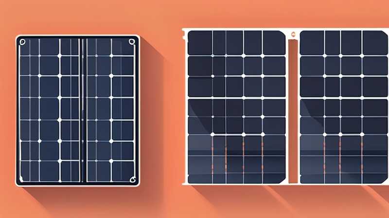 Which side of the solar photovoltaic panel faces up?