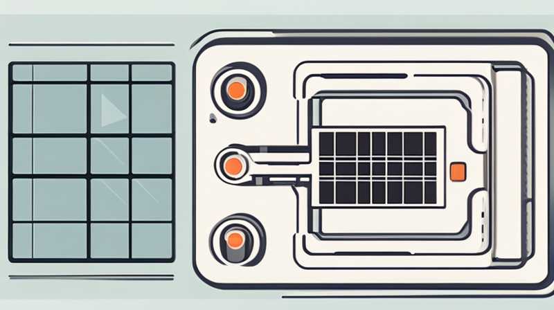 How to connect the solar control assembly