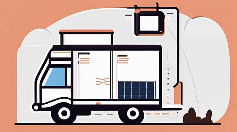 How to install solar panels on a three-box truck