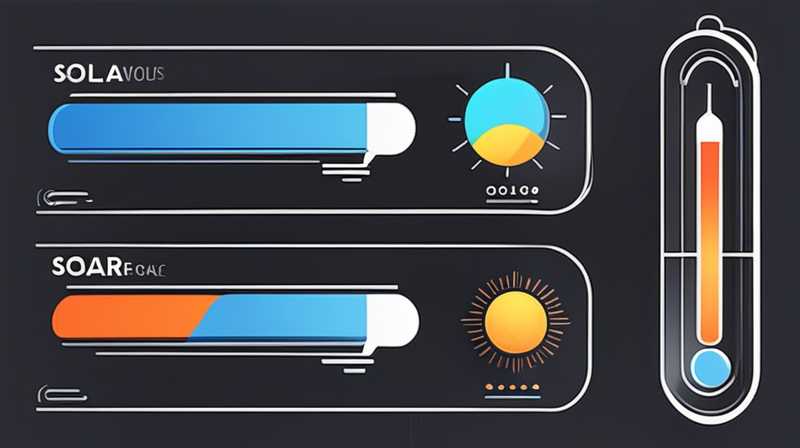 How to connect solar thermometer