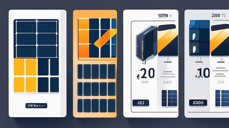 How much does a 200v solar panel cost