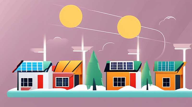 Which season does solar energy find the north house?