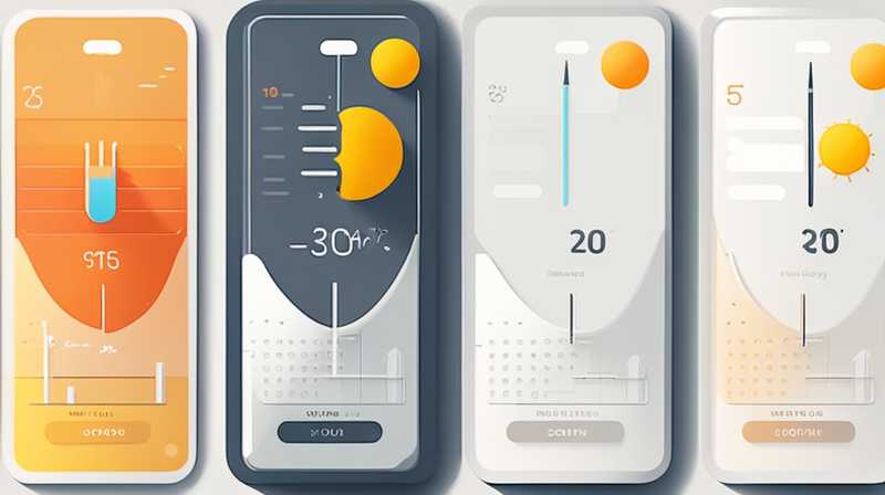 How much is the solar temperature setting