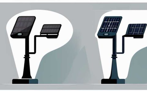 How to adjust the solar powered post lights at the entrance