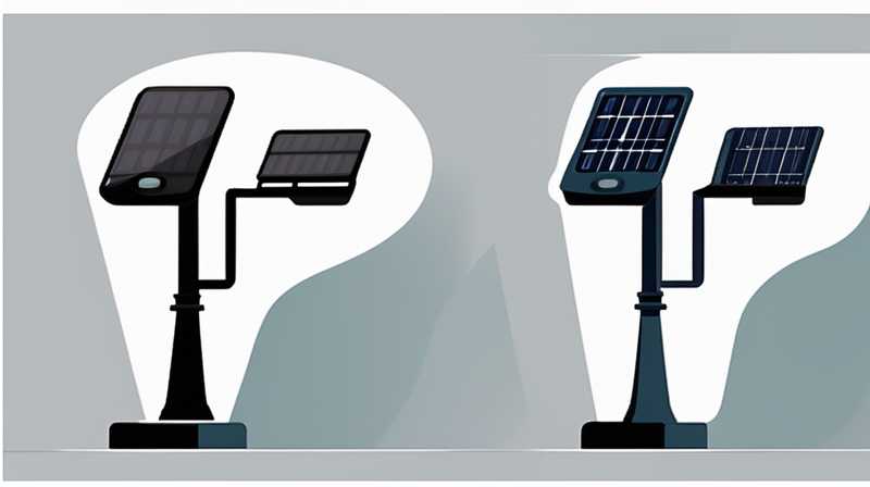 How to adjust the solar powered post lights at the entrance
