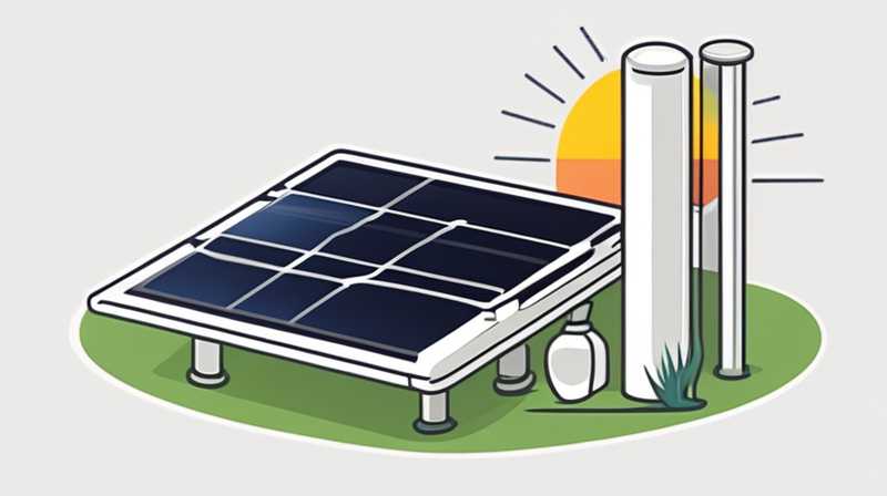 How to clean ground solar pipes