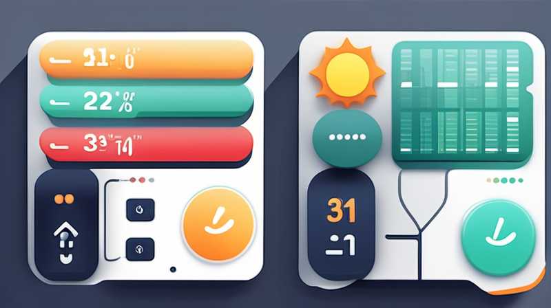 Where does solar energy measure temperature?