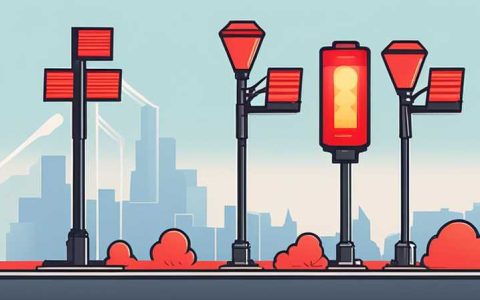 Why does the red light of solar street light flash?