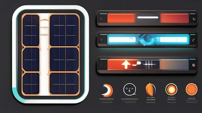 What does the flashing indicator light of solar tmg mean?