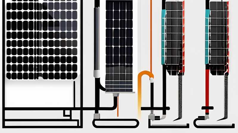 How to wire the tubes of homemade solar panels