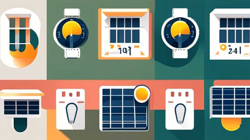 How to set the time of solar lights at home