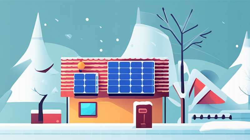 How to repair solar panels in winter