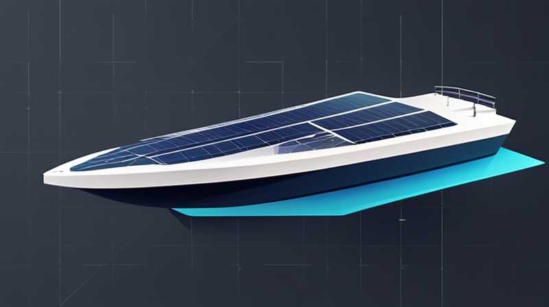 What is a boat with solar panels called?