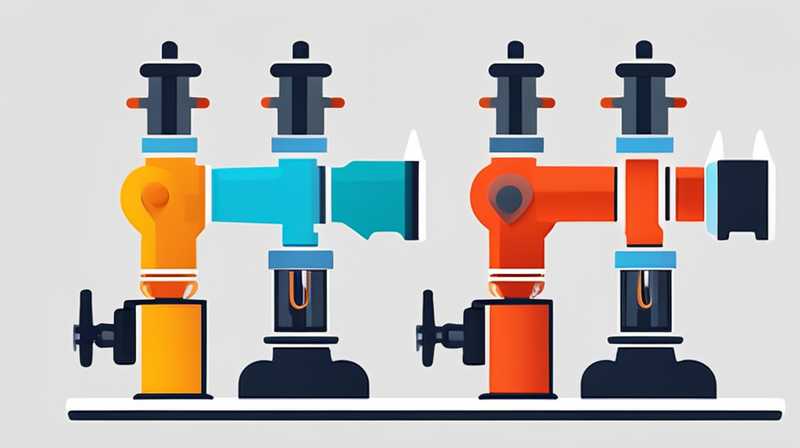 How to connect the valve to the two solar pipes