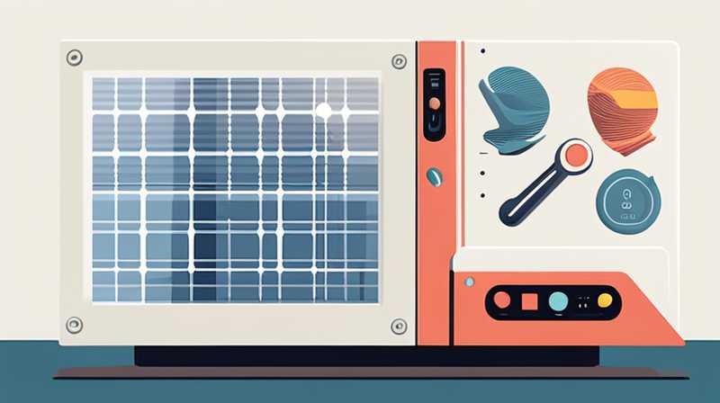 How to restart the machine with solar energy