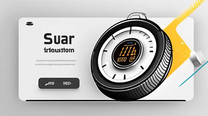 How to measure solar tire pressure monitoring