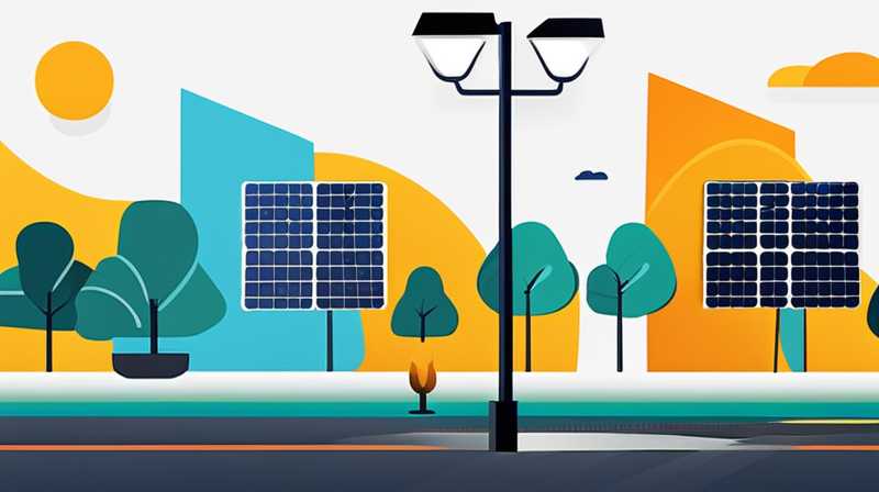 How many watts should solar street lights be installed?