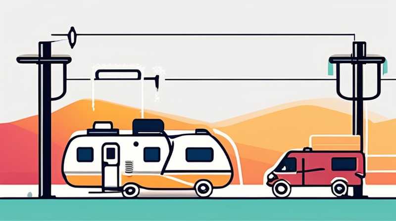 How to connect the power line of RV solar energy