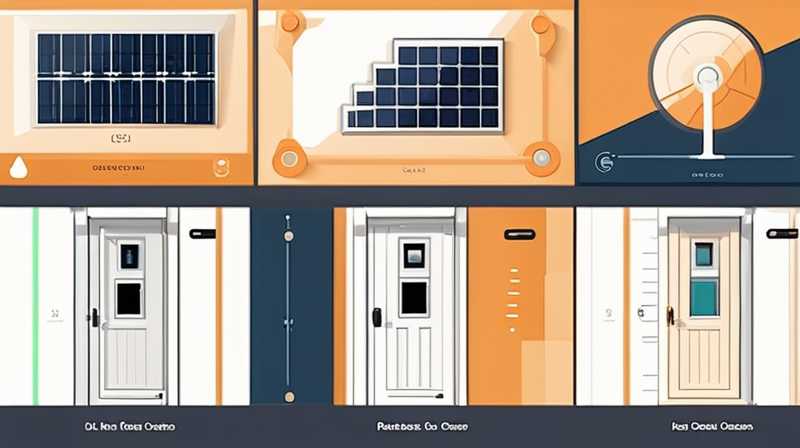 How to install solar door light circuit diagram