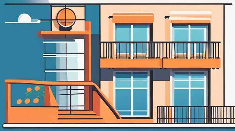 How much solar energy can the balcony get?