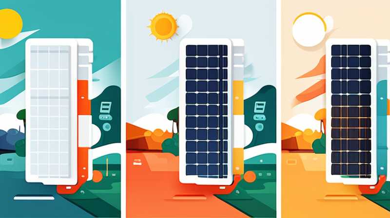 How to distinguish positive and negative solar panels