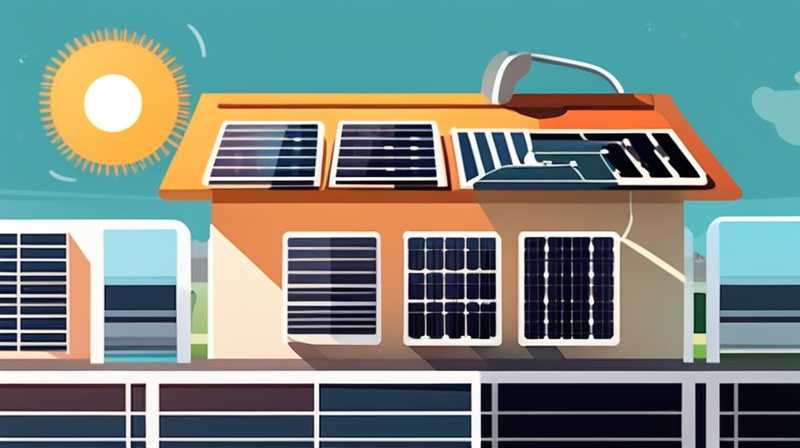 How to use solar energy in a closed yard