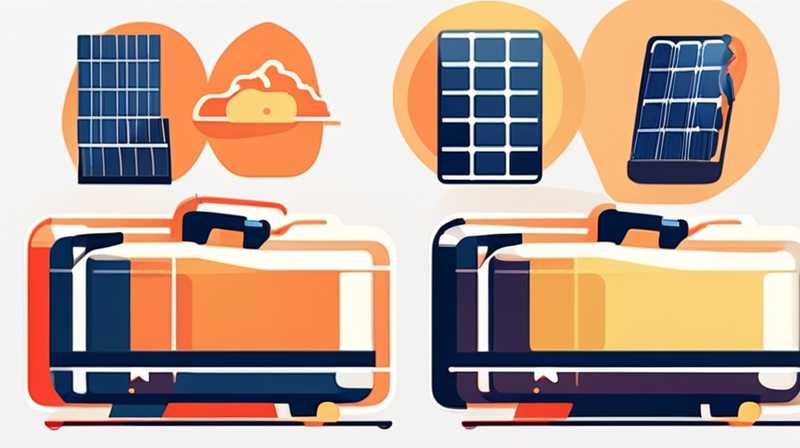 How to put solar panels in a suitcase