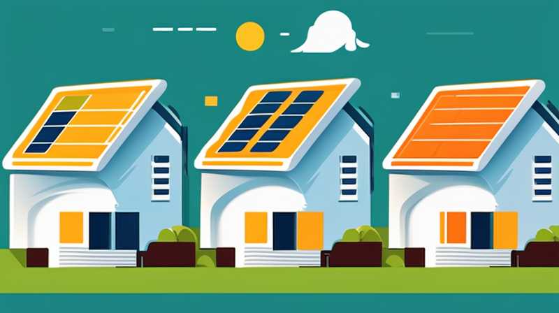 How to install four solar panels