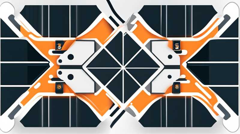 How does the servo drive the solar panel?